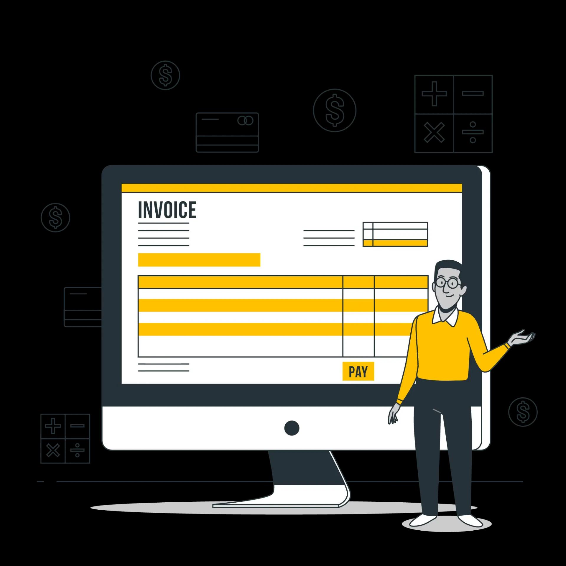 Invoice ready illustration